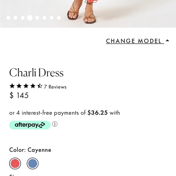 L Space Charlie dress size medium in cayenne color - Picture 2 of 4